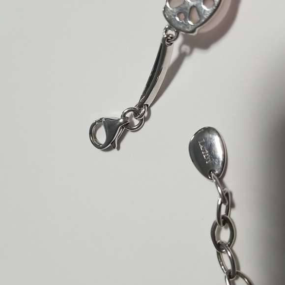 Unbranded Silver Bracelet With Grey and Pink Stones - Picture 7 of 9